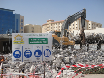 High Safety Standards used for demolition works